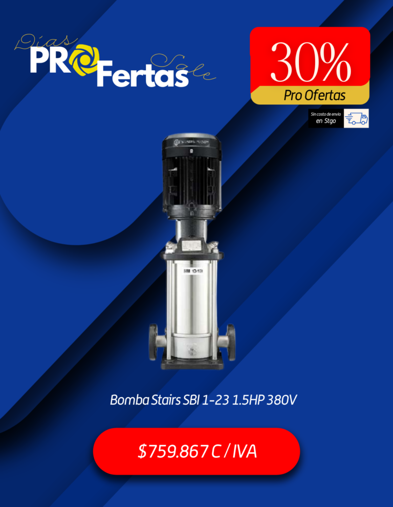 Bomba Stairs SBI 1-23 1.5HP 380V OFERTA