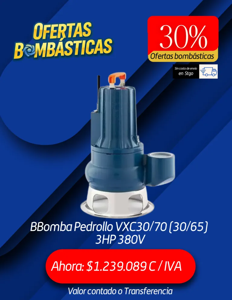 Bomba Pedrollo VXC30/70 (30/65) 3HP 380V