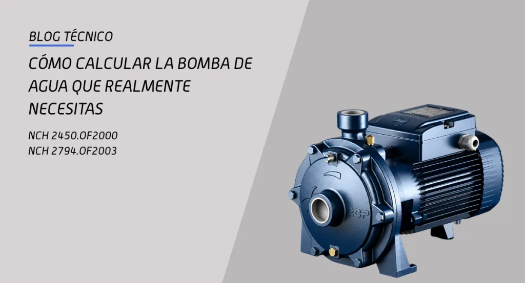 calcular bomba de agua